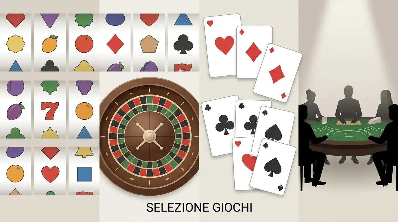 Slot, roulette e carte tra le principali categorie del casinò